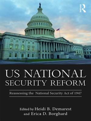 cover image of US National Security Reform